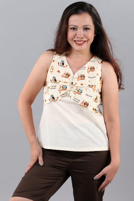 Bộ nơ ngực họa tiết cú