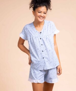 Bộ dún bèo hoa nhí xanh