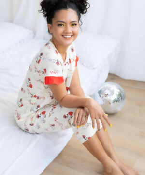 Bộ dún bèo nông trại quần lửng