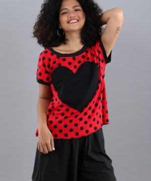 Bộ trái tim chấm bi đỏ