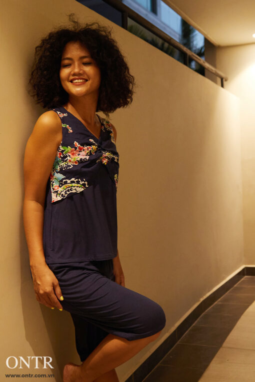 Bộ nơ ngực xanh đen lửng