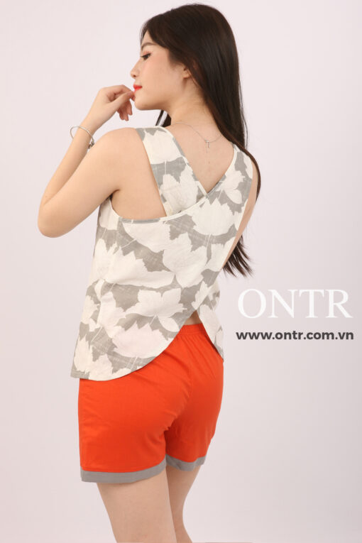 Quần ngắn cam lai xám